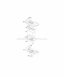 Air Cleaner Diagram and Parts List for 461707-0149-E1  Briggs and Stratton Engine